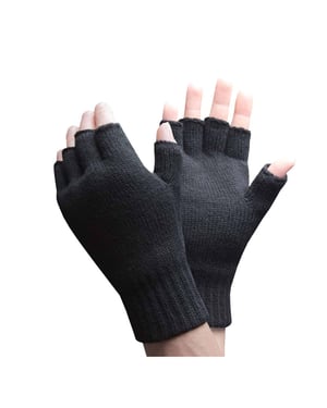 Hombres de invierno cálido 3.2 TOG forro polar aislado Guantes sin dedos