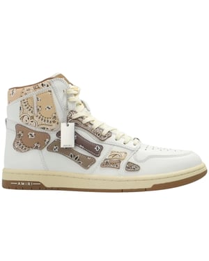 Amiri Bandana Skel Top Zapatillas altas blancas