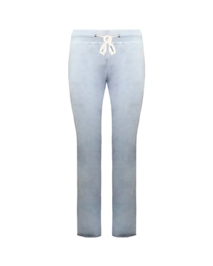 Vans fuera de la pared LOGO GRÁFICO GRÁFICO Pantalones de pista de mujer azul claro vn0005c7iah