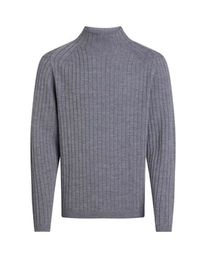 Suéteres De Cuello Alto De Merino Acanalado De Calvin Klein