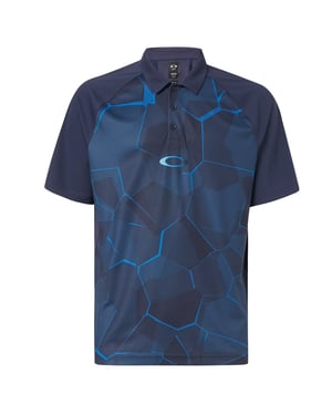 Oakley manga collar para hombre azul marino espejo marina de golf de polo de golf 434430 6fb