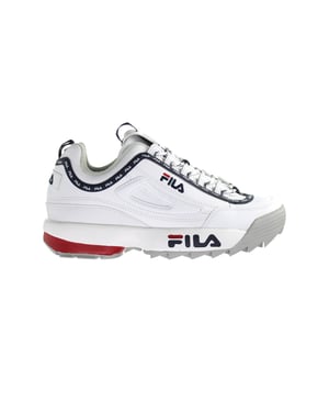 Fila disruptor para mujer entrenadores blancos