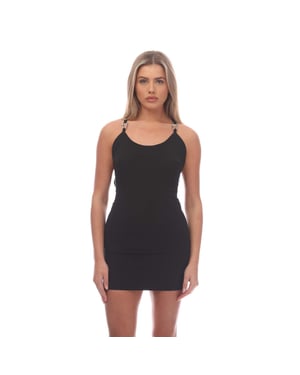 Vestido mini sin mangas CARABINER en negro