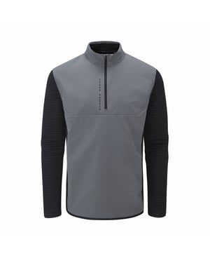 Under Armour Evolution Daytona Mens Grey-Black Hybrf Golf Golf suéter