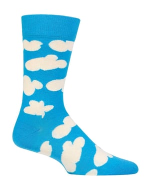 Happy Socks - Novedosos calcetines con diseño de nubes | Gran regalo - Cloudy