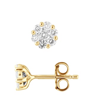 Pendientes de semental Diamond 0.70 CTS - Oro blanco
