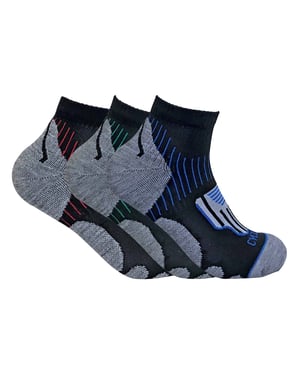 3 Pares Calcetines Tobilleros Deportivos Transpirables Anti Ampollas para Hombre - HPCM
