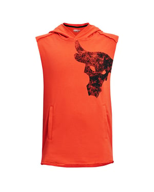 Sudadera con capucha Under Armour Project Rock Terry Infantil Naranja