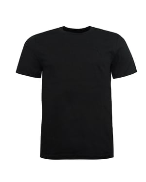 Puma en blanco Mens Plain Tee Camiseta de la tripulación de manga corta Top Negro 819885 20