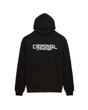 Daño criminal Lemon Mens sudadera con capucha negra
