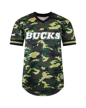Camiseta Mitchell & Ness Milwaukee Bucks para hombre