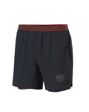 Umbro Stretch Winist Black Mens Elite Entrenamiento Shorts híbridos 65841G CMM