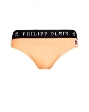 Philipp Plein Shorts de baño del hombre naranja