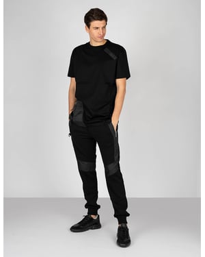Camiseta Les Hommes Oversize Hombre Negro