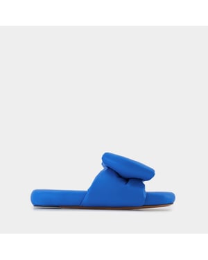 Bulky Mules - Off White - Piel - Negro/Amarillo