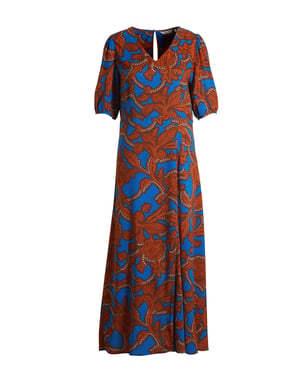 Vestido B.Young BYJOSA con estampado en toda la prenda terra/azul