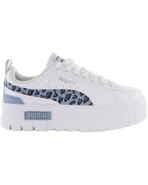 Zapatillas Puma Mayze Wild Kids blancas