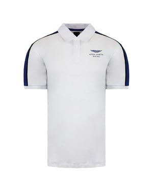 Hackett Aston Martin Racing Mens Polo blanco
