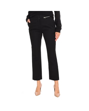 Pantalón largo con un bolsillo con cremallera 16F2PA08 mujer