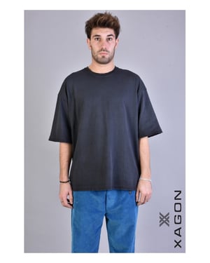 Camiseta Xagon Oversize Hombre Negra