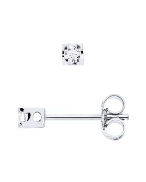 Pendientes de pernos de diamantes con 0,060 Joyas CTS Claws 925