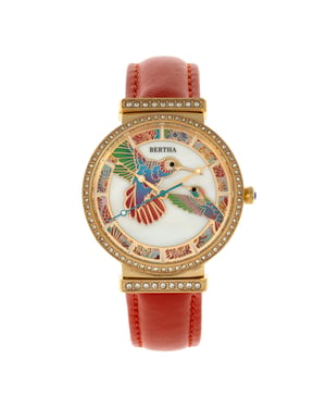 Reloj de Pulsera de Cuero con Madreperla Bertha Emily
