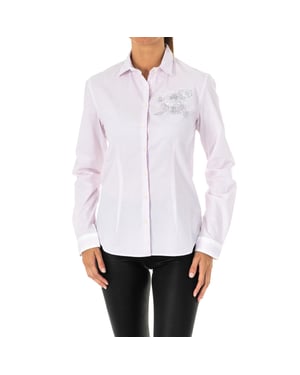 Camisa manga larga y cuello solapa LWC603 mujer