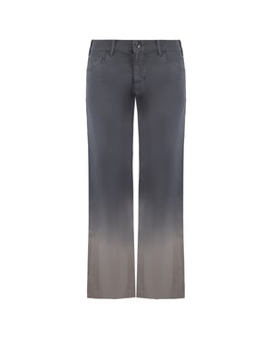 Emporio armani J33 Jeans de mujer con pierna ancha de pierna regular