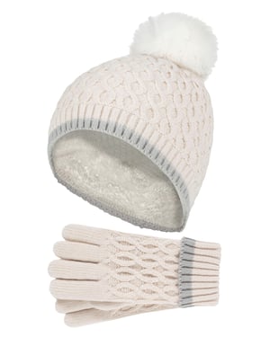 Heat Holders - Gorro y guantes térmicos aislantes para niñas - Buttercream