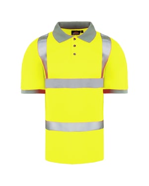 Dickies High Visibilidad para hombre Polo de seguridad amarillo