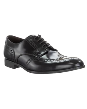 Emporio Armani zapatos negros para hombres formales