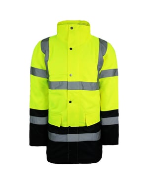 Dickies High Visibily Moteoway Safety Two Tone Mens Yellow Jacket