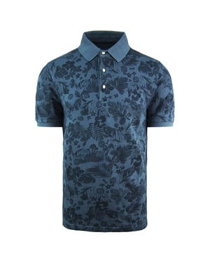 Polo Eden Park Paris Maxiflore Hombre Azul Marino