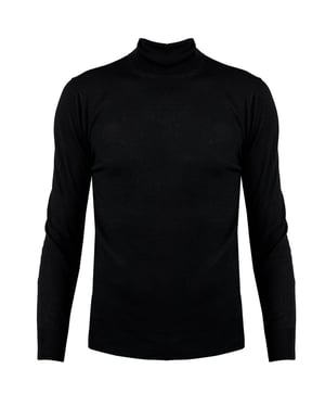 Xagon Man Suéter Turtleneck del hombre negro