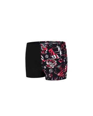 Speedo Glitchamp All Over One Leg Stretch Calzoncillos de baño para niños 8 33162D834