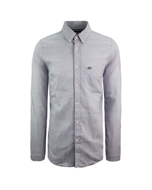 Lacoste Woven Slim Fit Mens Blue/White Whish