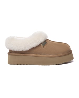 EVER AU Mujer Pantuflas De Piel - Topknot