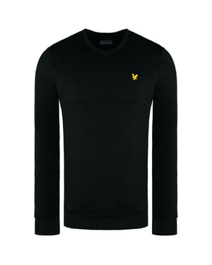 Suéter negro lyle & scott golf masculino