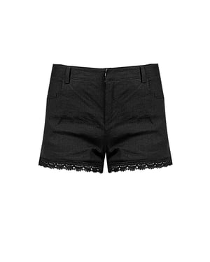 Pinko Shorts Felce Mujer Negro