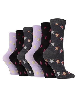 6 Pares de Calcetines de Otoño Wildfeet - Estrellas