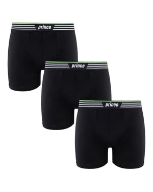 Prince Performance Range 3 Pack Black Mens Boxers MUXPR058