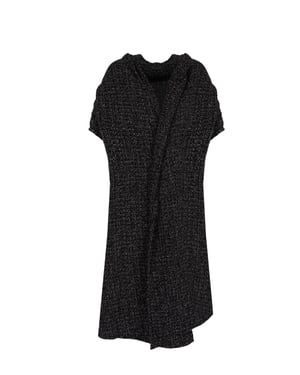 La Haine Inside Us Cárdigan Asymmetric de mujer negro