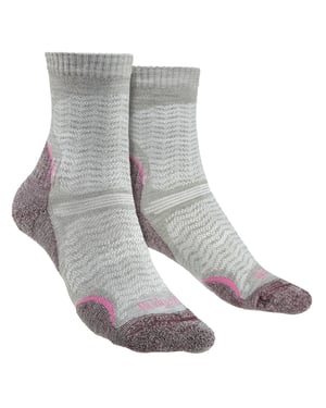 Bridgedale - Calcetines de lana merino ultraligeros para mujer - Berenjena