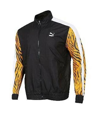 Puma Wild Pack tejido Full Zip Up Cack Top Jacket hombre negro 579510 21