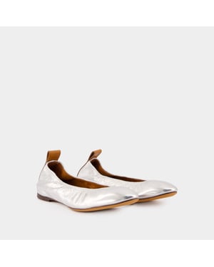 Lanvin Bailarinas - - Piel - Plata
