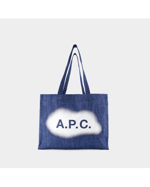 Diane Tote Bag - A.P.C - Algodón - Azul