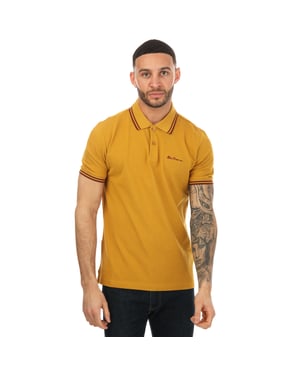 Ben Sherman Twin Tipps Mens Polo amarillo