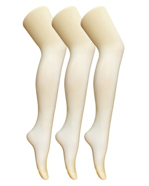 3 Paquetes de Mallas Opacas de 80 Deniers para Mujer | Sock Snob | Mallas de colores lisos - Crema
