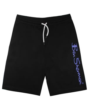 Logotipo de Ben Sherman pantanos cortos negros para hombres