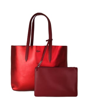 Lacoste Anna Bolso Tote Reversible Rojo Mujer
